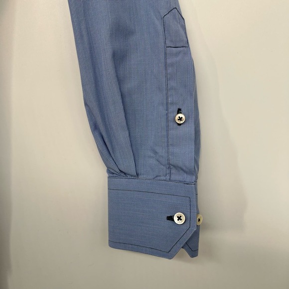 Estate Robert Talbott Tailored Check Sutter Tailored Dress Shirt Men's Size 15.5 - Picture 5 of 10